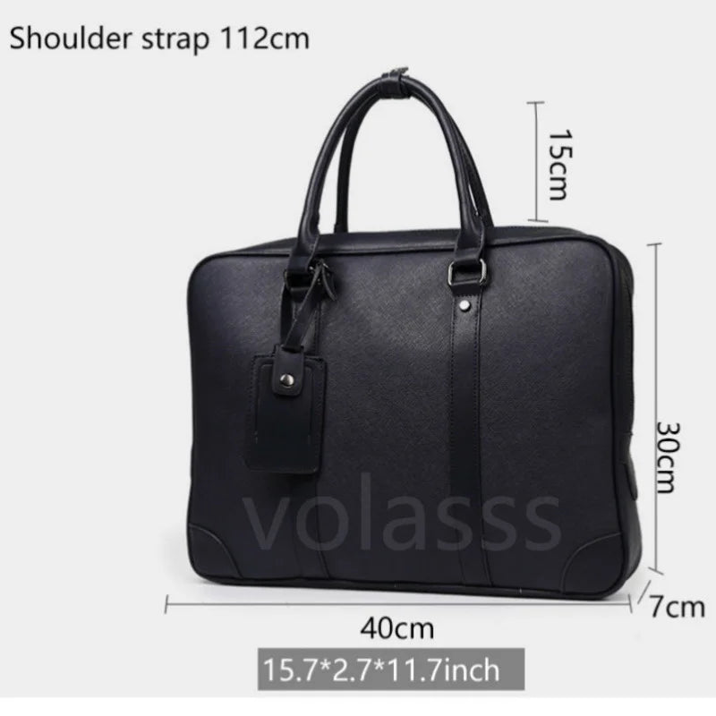 New Men Messenger Computer Bag Man 14-inch Leather Laptop Briefcase Handbag Single Bolso Bags Bandolera Hombre Sac Homme Women