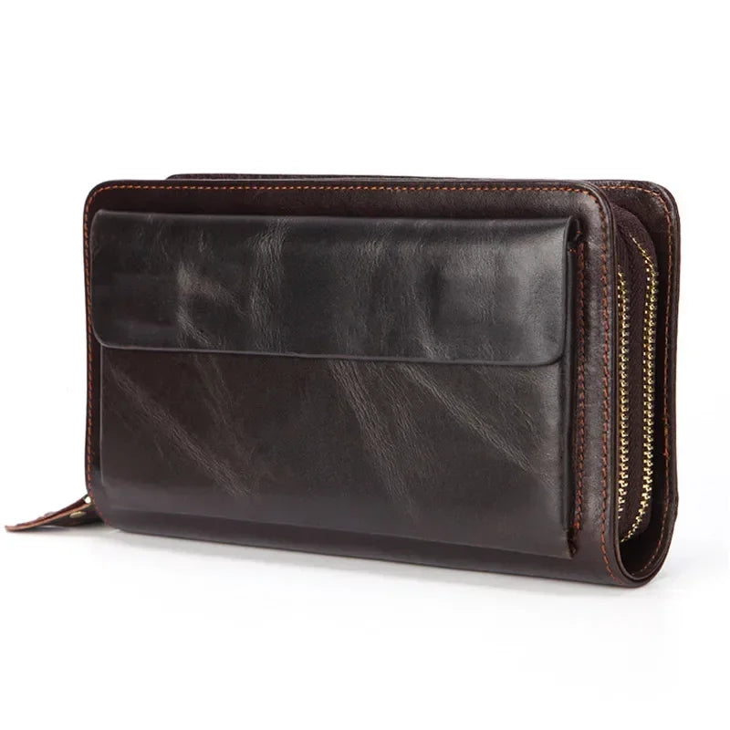 Business Genuine Leather Clutch Wallet  Large Size