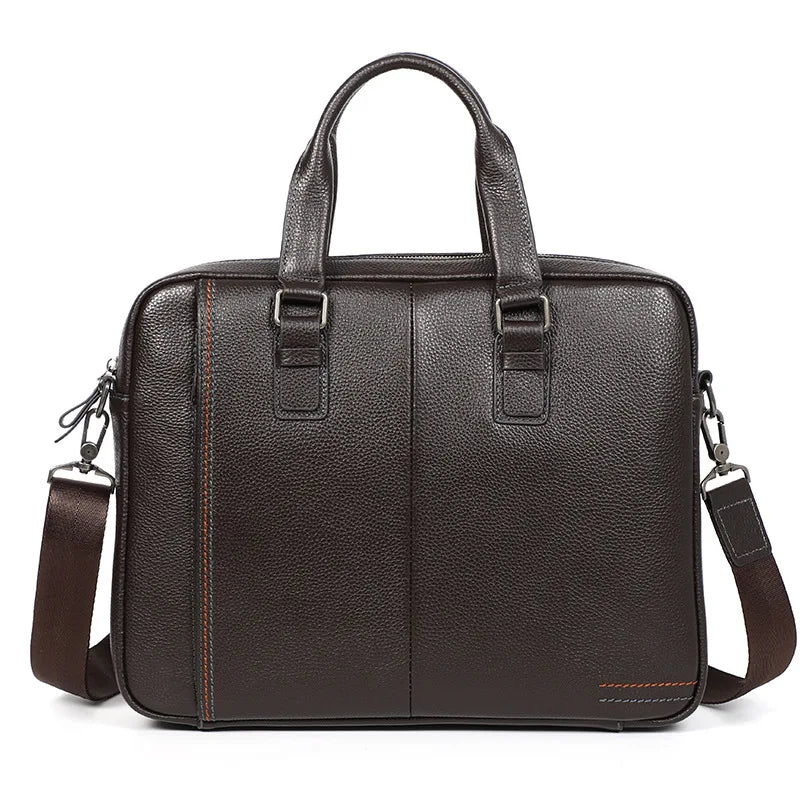 Handbags For Men Laptop With Shoulder Korean Version Fashionable Recreational Slanting Men Bags Briefcase Computer Bag Leather