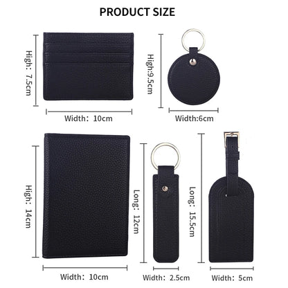Slim Pebble Leather Keychain