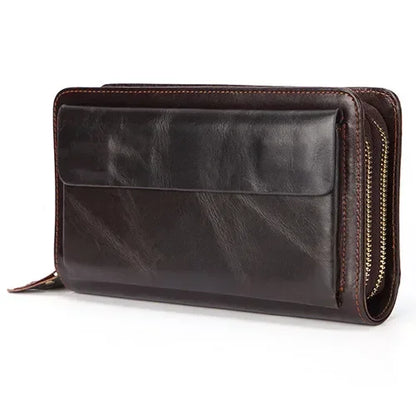 Business Genuine Leather Clutch Wallet  Large Size