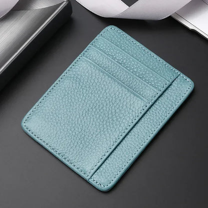 New Fashion Men's Leather Money Clips Wallet Multifunctional Thin Man Card Purses Women ID Business Card for Money Holder Purse