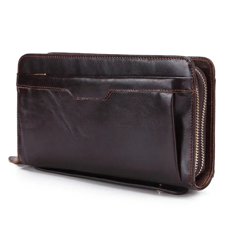 Business Genuine Leather Clutch Wallet  Large Size