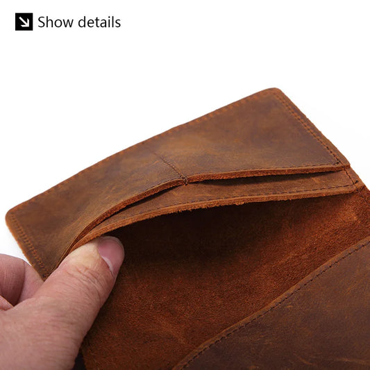Genuine Leather Crazy Horse Passport Cover