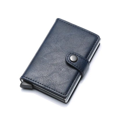 Business Credit Card Holders Leather Men Wallets Rfid Bank Cardholder Case Men VIsit Card Box Anti-theft Wallets Accessories