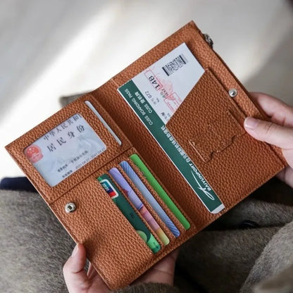 Leather Passport Holder Cover Case