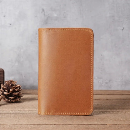 Personalised Genuine Leather Men's Billfold with Checkbook Holder Long Bill Folds for Men Custom Engraved