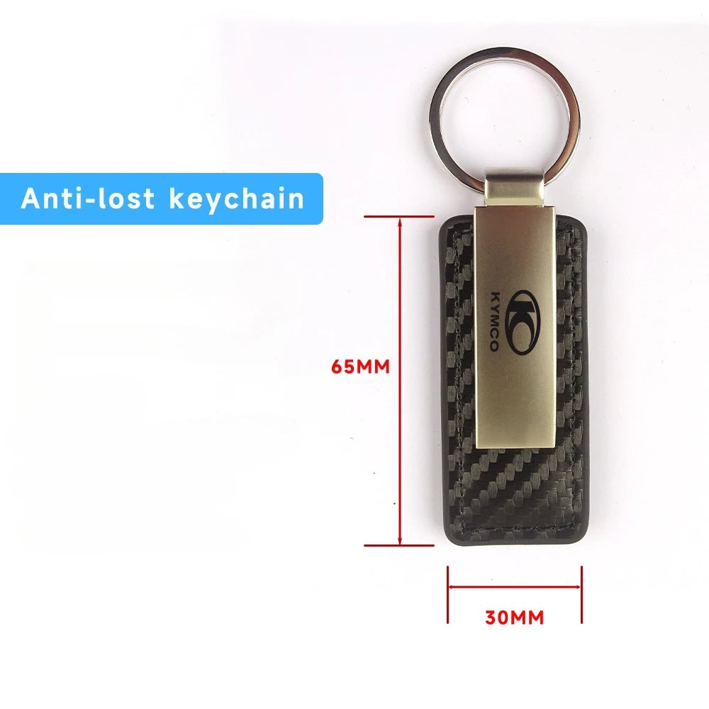 fit For Kymco Leather Splicing Waist Hanging Car Keychain Metal Key Ring Chain Motorcycle Keyring Accessories Gifts