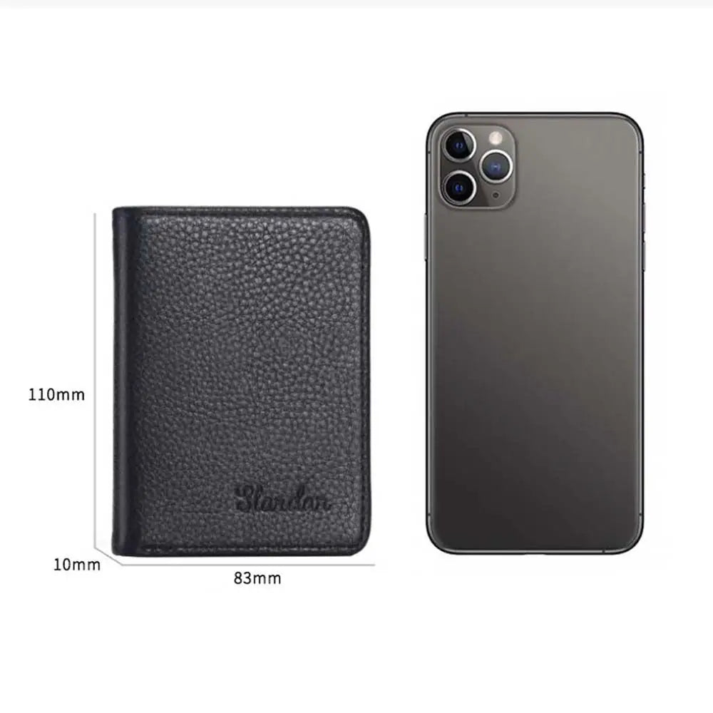 Ultra-thin Fashion PU Leather Mini Money Bag Credit Card Bag Cash Clip ID Card cover Men Wallet Coin Purse Business Card Holder