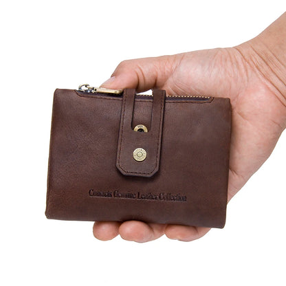 Genuine Leather Short Wallets for Men