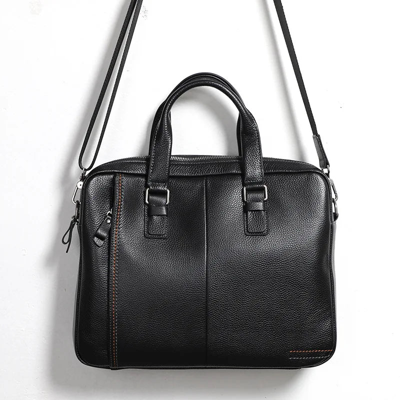 Handbags For Men Laptop With Shoulder Korean Version Fashionable Recreational Slanting Men Bags Briefcase Computer Bag Leather