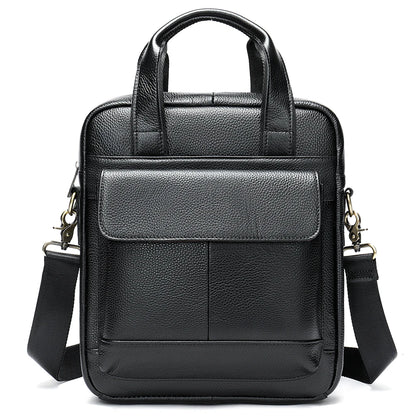 WESTAL Shoulder Bag for Men Genuine Leather Messenger Crossbody Bags Bussiness 9.7 Inch iPad Handbags Document Tote Travel