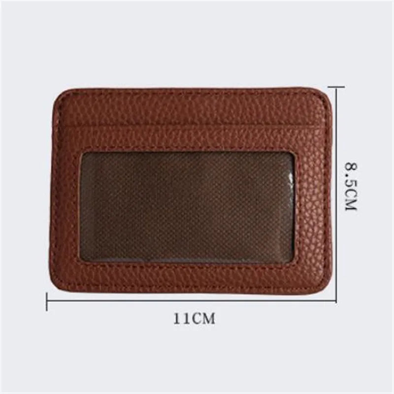 Fashion Slim Minimalist Wallet Leather Credit Card Holder