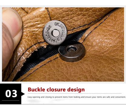 Westal Genuine Leather Men's Shoulder Bags Black Messenger Bags Small Crossbody Bags for Man 7362