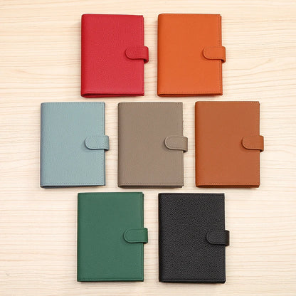 Full-Grain Leather Passport Wallet with Credit Card Slots